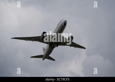 Qatar Airways Boeing 787 - Birmingham International Airport Stockfoto