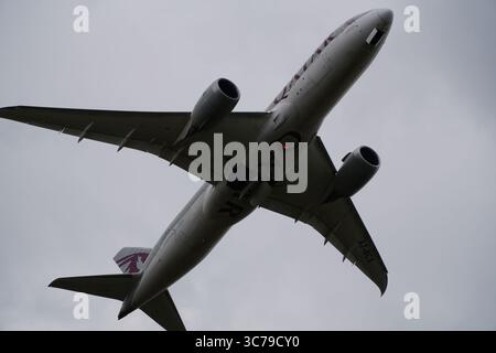 Qatar Airways Boeing 787 - Birmingham International Airport Stockfoto