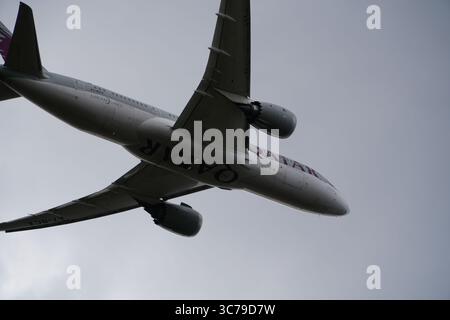 Qatar Airways Boeing 787 - Birmingham International Airport Stockfoto