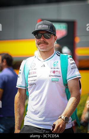 Valtteri Bottas, (FIN) ehemaliger Fahrer bei sauber F1, Mercedes F1, Williams, jetzt Reservefahrer bei Mercedes AMG F1 und McLaren F1, während der ungarischen Stockfoto