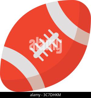 Isoliertes farbiges Fußballballspielzeug Icon flaches Design Vektor Stock Vektor