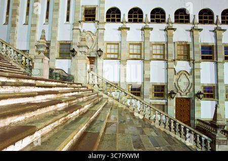 Guanajuato Universität bei Nacht. Guanajuato, Mexiko Stockfoto