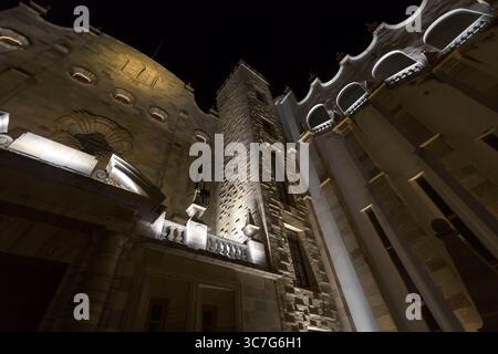 Guanajuato Universität bei Nacht. Guanajuato, Mexiko Stockfoto