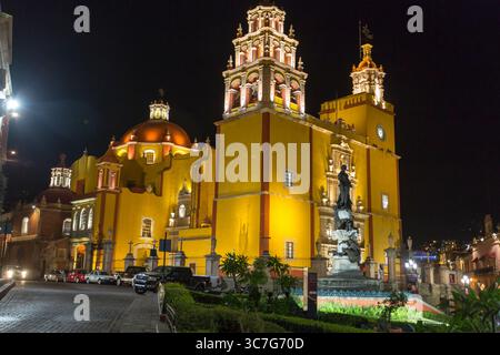 Die Gebäude von Guanajuato City, Guanajuato, Mexiko Stockfoto