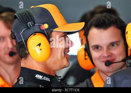 Budapest, Ungarn. August 2025. Lando Norris (GBR) McLaren. 02.08.2025. Formel-1-Weltmeisterschaft, Rd 14, Großer Preis Von Ungarn, Budapest, Ungarn, Qualifizierender Tag. Das Foto sollte lauten: XPB/Alamy Live News. Stockfoto