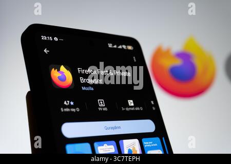 Mozilla Firefox Browser im App Store Stockfoto