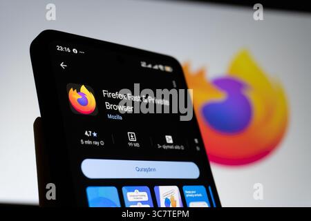 Mozilla Firefox Browser im App Store Stockfoto
