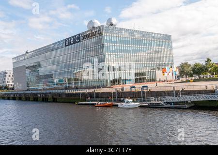 GEBÄUDE der BBC STUDIOS am Fluss Clyde am 31. Juli 2025 Stockfoto
