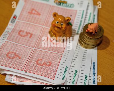 ungarisches Geld und vócredit-Karte Stockfoto