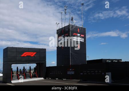 Atmosphäre beim Großen Preis der Formel 1 von Ungarn 2025, der 14. Runde der Formel-1-Weltmeisterschaft 2025, die vom 1. Bis 3. August 2025 in Budapest stattfindet. (Foto: Philippe Nanchino/Alamy) Stockfoto