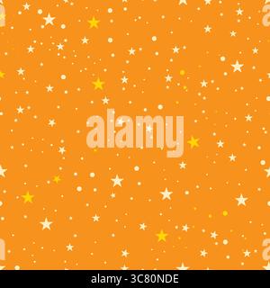 Nahtloses, cremefarbenes Sternmuster Stock Vektor