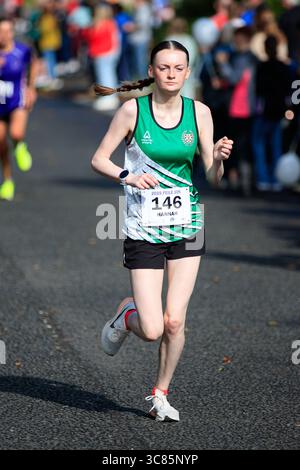 Belfast, Großbritannien. August 2025. 08/2025 Belfast 3000 Menschen haben heute am Feile 5k & 10k Run in West Belfast teilgenommen. Die Rains hielten an einem warmen, schwülen Morgen für die Runners ab. Quelle: Bonzo/Alamy Live News Stockfoto
