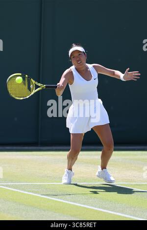 Vania King of the USA bei den Damen-Einladung-Doppel-Tennis-Wimbledon-Meisterschaften 2025 Stockfoto