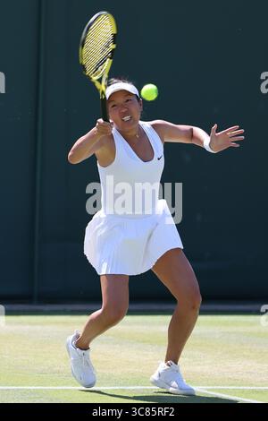 Vania King of the USA bei den Damen-Einladung-Doppel-Tennis-Wimbledon-Meisterschaften 2025 Stockfoto