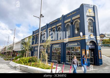Dunedin, Otago Region, Südinsel, Neuseeland, The Bog Irish Bar und Pub an der George Street im Zentrum von Dunedin City Centre Stockfoto