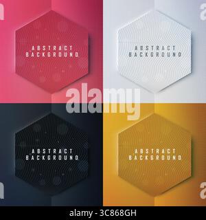Mehrfarbige abstrakte Kreisform Hintergrund Textur, Vektor Hintergrund Cover Design, Poster, cd Cover, Flyer, Website Hintergründe oder Werbung Stock Vektor