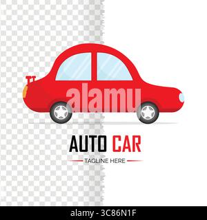 Pkw im Cartoon-Stil Moderne Automobile, Rollmotortransport-Designs Stock Vektor