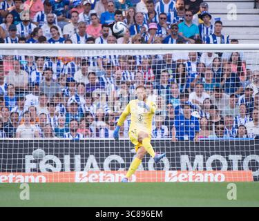 Porto, Porto, Portugal. August 2025. JAN OBLAK aus Atletico de Madrid wurde am 3. August 2025 in Porto in der Liga Portugal Betclic 2025/26 im Vorsaisonspiel zwischen dem FC Porto und Atletico de Madrid im Estadio do Dragao gesehen. (Kreditbild: © Miguel Lemos/ZUMA Press Wire) NUR REDAKTIONELLE VERWENDUNG! Nicht für kommerzielle ZWECKE! Stockfoto