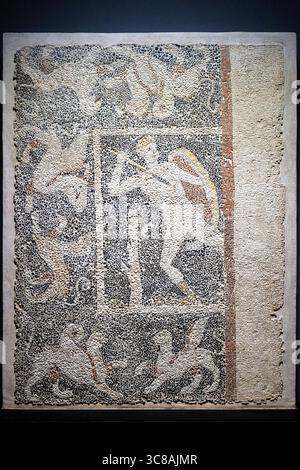 Griechisch-römisches Museum, der Jägermosaikboden, Alexandria, Ägypten, Nordafrika, Afrika Stockfoto