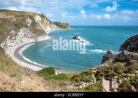 Man o'war Cove, Durdle Door, in der Nähe von Lulworth, Dorset, England Stockfoto
