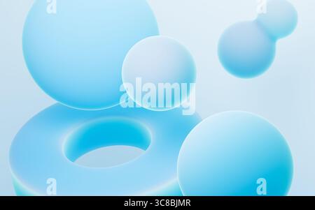 Abstrakter Hintergrund für geometrisches Muster mit Verlaufsmuster. Hintergrundbild für Mobiltelefone, Desktop-Hintergrundbild, 3D-Rendering. 3D-Abbildung. Stockfoto