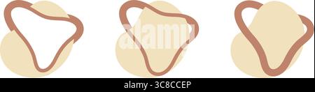 Abstrakte flüssige Formen und fließenden Formen. Stock Vektor