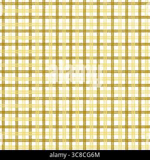 Karomuster mit gelben Streifen, nahtloser Hintergrund in Aquarellfarben. Ideal für Textildesign, Geschenkpapier, digitales Scrapbooking, Branding und Statio Stockfoto