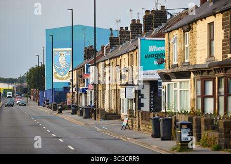 Sheffield Wedensday Hillsborough Stadium in Sheffield South Yorkshire Stockfoto
