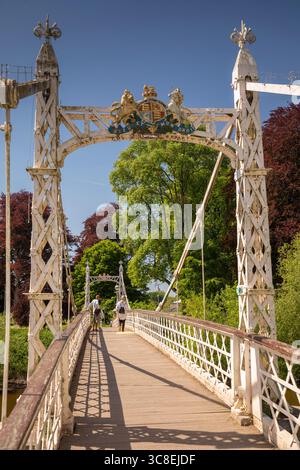 Großbritannien, Herefordshire, Hereford, Victoria Bridge über den Fluss Wye Stockfoto