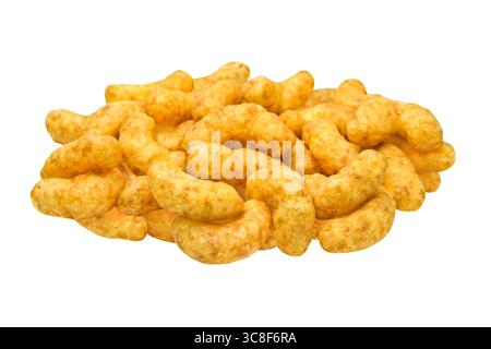 Erdnuss flips isolierten auf weißen Hintergrund Stockfoto