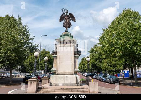 Das South African war Memorial, auch bekannt als Burer war Memorial, ein denkmalgeschütztes Gebäude in Cardiff, Südwales, Großbritannien Stockfoto