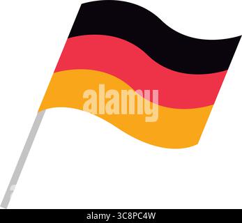 Symbol der deutschen Flagge. Vektor Stock Vektor