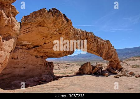 Natural Arch at Sunset in Grand Staircase-Escalante, Utah Stockfoto