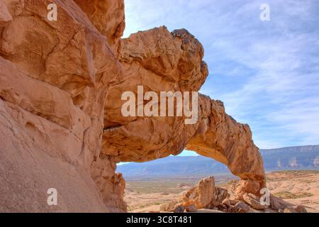 Natural Arch at Sunset in Grand Staircase-Escalante, Utah Stockfoto