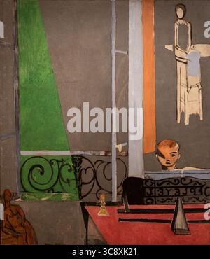 Die Malerei wurde von Henri Matisse im MOMA Art Museum in New York als Klavierstunde bezeichnet Stockfoto