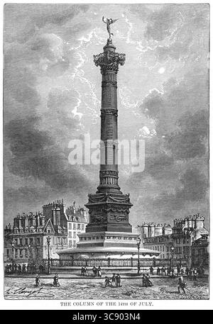 6. Mai 2020: The Column of the 14th of July, Illustration, Ridpath's History of the World, Band III, von John Clark Ridpath, LL. D., Merrill & Baker Publishers, New York, 1897 (Bild: © JT Vintage/Glasshouse Via ZUMA Wire) Stockfoto