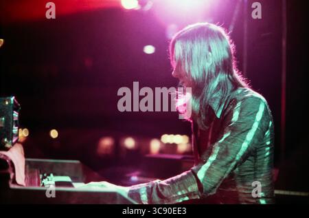 Verden Allen, Keyboarder der britischen Rockgruppe Mott the Hoople. Stockfoto