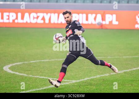 3. März 2021 in Warschau, Polen: Frantisek Plach of Piast im Viertelfinale des Fortuna Polnischen Pokalpokals zwischen Legia Warszawa und Piast Gliwice im Marschall Jozef Pilsudski Legia Warschau Municipal Stadium. (Kreditbild: © Mikolaj Barbanell/SOPA Images via ZUMA Wire) Stockfoto