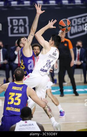 11. März 2021, Madrid, Spanien: Gabriel Deck von Real Madrid während des Turkish Airlines EuroLeague-Spiels zwischen Real Madrid im Wizink Center in Madrid. (Kreditbild: © Indira/DAX via ZUMA Wire) Stockfoto
