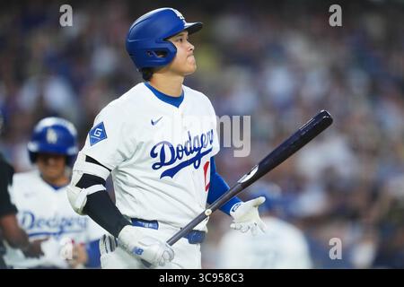 Kalifornien, USA. August 2025. Shohei Ohtani, (Dodgers), 4. August 2025: Baseball: Shohei Ohtani, (Dodgers), MLB-Spiel zwischen Los Angeles Dodgers und St. Louis Cardinals im Dodger Stadium in Kalifornien, USA. Creative 2/AFLO/Alamy Live News Stockfoto