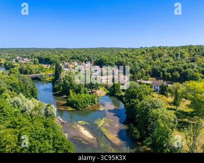 Bagneaux-sur-Loing, Canal du loing (Loing-Kanal), Département seine-et-Marne in der Region Île-de-France, Frankreich Stockfoto