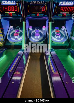 Arcade-Skee-Ball-Spiel Stockfoto
