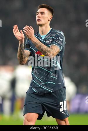 Aktenfoto vom 11/2024 von Benjamin Sesko. Newcastle hat ein zweites Angebot für RB Leipzig Forward Benjamin Sesko eingereicht, wie die Nachrichtenagentur PA versteht. Ausgabedatum: Dienstag, 5. August 2025. Stockfoto