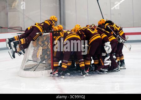 29. Oktober 2022: Die Minnesota Golden Gophers stellen sich vor dem Spiel in Columbus (Ohio) auf die Ohio State Buckeyes vor. Brent Clark/CSM (Bild: © Brent Clark/CSM via ZUMA Press Wire) Stockfoto