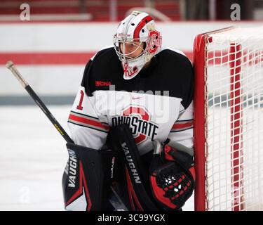 29. Oktober 2022: Ohio State Buckeyes Torhüter Raygan Kirk (1) im Spiel gegen die Minnesota Golden Gophers in Columbus, Ohio. Brent Clark/CSM (Bild: © Brent Clark/CSM via ZUMA Press Wire) Stockfoto