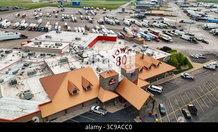 Iowa 80 - der größte Truckstop der Welt, Walcott, IA, USA Stockfoto