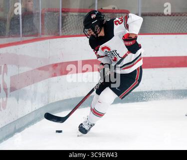 29. Oktober 2022: Ohio State Buckeyes Stürmer Sloane Matthews (22) spielt in Columbus (Ohio) gegen die Minnesota Golden Gophers. Brent Clark/CSM (Bild: © Brent Clark/CSM via ZUMA Press Wire) Stockfoto