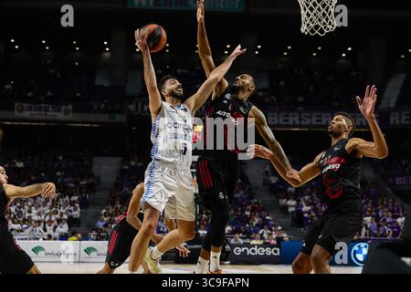 30. Oktober 2022, MADRID, SPANIEN: Garcia während der spanischen Liga, Liga Endesa ACB, Basketballspiel zwischen Real Madrid und Carplus Fuenlabrada im Wizink Center Pavillon am 30. Oktober 2022 in Madrid, Spanien. (Foto: © Jesus Hellin/AFP7 via ZUMA Press Wire) Stockfoto