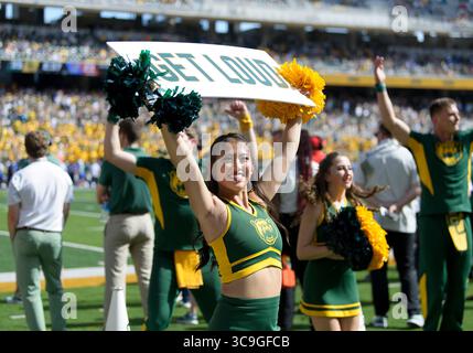 22. Oktober 2022: Baylor Bears Cheerleader während der 2. Hälfte des NCAA Football-Spiels zwischen den Kansas Jayhawks und Baylor Bears im McLane Stadium in Waco, Texas. Matthew Lynch/CSM (Foto: © Matthew Lynch/CSM via ZUMA Press Wire) Stockfoto