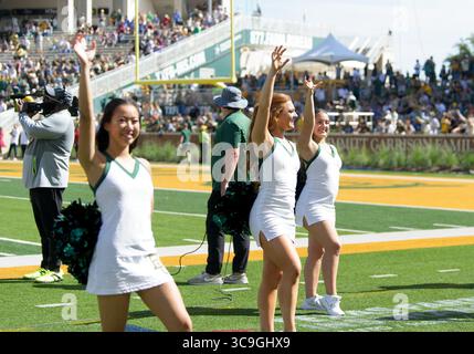 22. Oktober 2022: Baylor Bears Cheerleader während der 2. Hälfte des NCAA Football-Spiels zwischen den Kansas Jayhawks und Baylor Bears im McLane Stadium in Waco, Texas. Matthew Lynch/CSM (Foto: © Matthew Lynch/CSM via ZUMA Press Wire) Stockfoto
